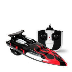 Wireless Remote Control Electric Boat Speedboat (Color: Black)