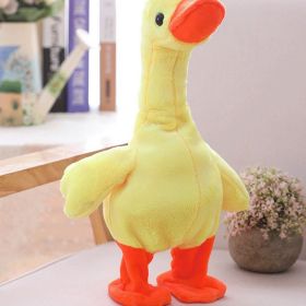 Charging Neck Lifting Singing Little Yellow Duck Toy (Option: Yellow A-30cm)