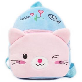 Baby Backpack Plush Toy Cartoon Bag (Option: Cat)