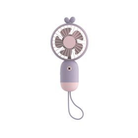 Handheld portable mini fan (Color: Purple)