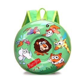 3D Eggshell New Cartoon Hard Shell Small Backpack (Color: Green)