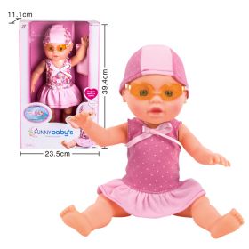 Electric floating swimming doll (Option: C 39cm)