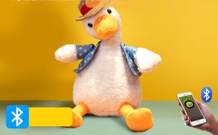 Plush Toy Figurine Sand Sculpture Learn To Speak Can Sing Sand Sculpture Duck (Option: 3Style)