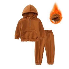 Children's Fall Winter Fashionable Sweater Leisure Sports Two-piece Set (Option: Picture 5-90cm)