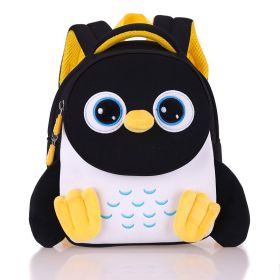 Kindergarten Children School Bag Cartoon Cute (Color: Black)