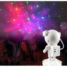 Astronaut Starry Sky Projection Lamp RGB Colorful Transformation Starry Sky Projection (Option: Bluetooth Music Projection)