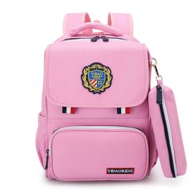 New Style Children's Schoolbag Men And Women Backpack (Color: Pink)