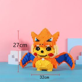 Pokemon Compatible Building Blocks Pikachu Toy Fire Dragon Fat Ding DIY Diamond Blocks And Pokemon Brick Toy Gifts (Color: 8693)