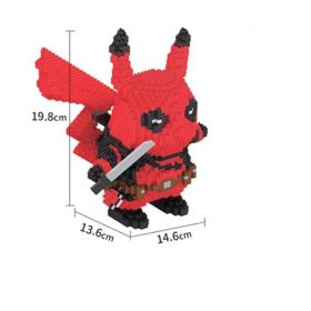 Pokemon Compatible Building Blocks Pikachu Toy Fire Dragon Fat Ding DIY Diamond Blocks And Pokemon Brick Toy Gifts (Color: JM-7079)