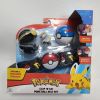 TOMY Pokemon Pokeball Belt Pikachu Pokeball Pocket Monster Deformation Model Toy Set Cosplay Action Doll Model Children's Toys