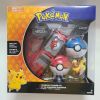 TOMY Pokemon Pokeball Belt Pikachu Pokeball Pocket Monster Deformation Model Toy Set Cosplay Action Doll Model Children's Toys