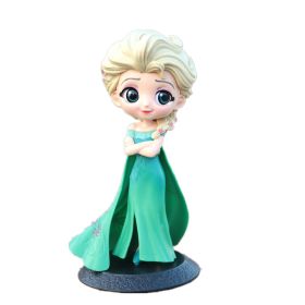 Disney Q Posket Marvel Superhero Characters Movable Image Frozen Aisha Anna and Spiderman Character Model Party Decoration Gif (Color: W)