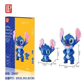 Disney 26styles Stitch Spiderman Blocks Blocks Building Toys Cartoon Anime Characters Teaching Children's Toy Legoeing (Color: JM200507)