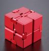 Stress Relief Toy Premium Metal Infinity Cube Portable Decompresses Relax Toys for Adults Men Women