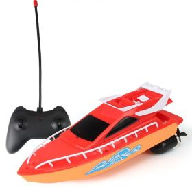 Remote Control Boat High-speed Rowing Toys (Color: Reddish Yellow)