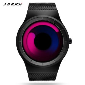 Snoopy Sinobi Men and Women Creative Fashion Vortex Pointless Couple Watch Cross border Wholesale Issuing 9659 (colour: Purple black band)