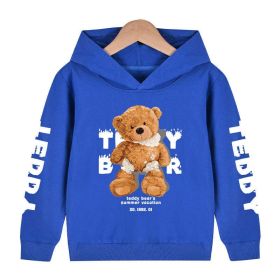 Baby Boy Slogan And Bear Print Pattern Long Sleeve Hoodie With Hat (Size/Age: 120 (5-7Y))