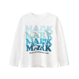 Children Colorful Slogan Print Graphic Soft Cotton Shirt (Size/Age: 130 (7-8Y))