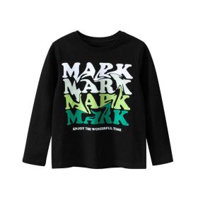 Children Colorful Slogan Print Graphic Soft Cotton Shirt (Size/Age: 140 (8-10Y))