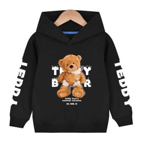 Baby Boy Slogan And Bear Print Pattern Long Sleeve Hoodie With Hat (Size/Age: 130 (7-8Y))