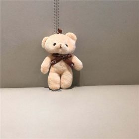 6Colors, 10CM Plush Stuffed Bear Toy Doll Multi-Colors For Wedding Bouquet (Color: Color 1)