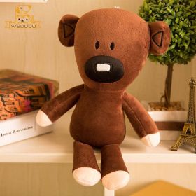 Fun Mr Bean Teddy Bear Comedy Cartoon Stuffed Plush Toys Adorable Movie Figure Cute Brown Animals Dolls Soft For Children Gifts (Color: Bear)