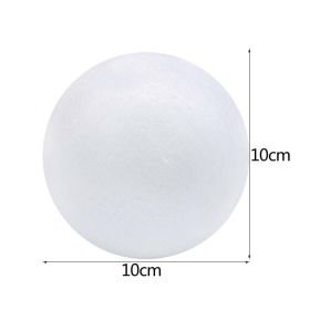 1Pc Polystyrene Styrofoam Foam Heart Rose Bear Crafts For Birthday Party DIY Decoration Wedding Valentines Day Gift (Color: 10cm round)