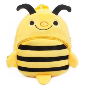 Baby Backpack Plush Toy Cartoon Bag (Option: Bee)