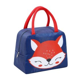 New Cartoon Lunch Box Portable Cooler Bag (Option: Fox)