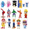 Disney 26styles Stitch Spiderman Blocks Blocks Building Toys Cartoon Anime Characters Teaching Children's Toy Legoeing