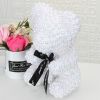 Valentines Day Gift Pearl Rose Teddy Bear Rose Flower Artificial Party Wedding Decoration Christmas Gifts Women Valentines Gift