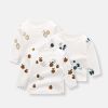 Baby Allover Fruit Graphic 100% Pure Organic Cotton Side Snap Button Tops