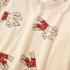 Baby Cartoon Dog Pattern Solid Color Cute Shirt In Autumn