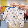 Baby Cartoon Pattern Long Sleeves Shirt Combo Pants Soft Cotton Sets Pajamas