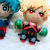 My Hero Academia Mascot Plush Pendant with Keychain Todoroki Shoto Bakugou Katsuki Midoriya Izuku Small Soft Dolls Gift 6&quot;15 cm