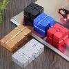 Stress Relief Toy Premium Metal Infinity Cube Portable Decompresses Relax Toys for Adults Men Women