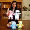 32cm Creative Luminous Bear Plush Toy Stuffed Teddy Led Light Colorful Doll Kawaii Lovely Kids Toy Girls Children Gift