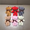 6Colors, 10CM Plush Stuffed Bear Toy Doll Multi-Colors For Wedding Bouquet