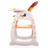 Multipurpose Adjustable Highchair,Children's dining chair for Baby Toddler Dinning Table with Feeding Tray and 5-Point Safety Buckle XH