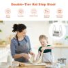 Kids Step Stool Learning Helper with Armrest for Kitchen Toilet Potty Training