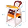 Multipurpose Adjustable Highchair,Children's dining chair for Baby Toddler Dinning Table with Feeding Tray and 5-Point Safety Buckle XH