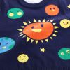 Baby Boy Solar System Pattern O-Neck Pullover Sweater