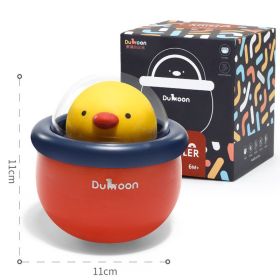 Little Cute Chicken Tumbler Music Bells Infants Educational Early Education Baby Rattle Toys (Option: Tomato red tumbler)