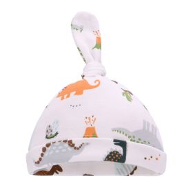 Thin Cotton Printed Baby Hat (Option: Colorful Dinosaur)