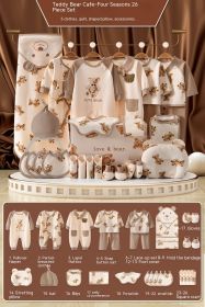 Newborn Gift Box Newborn Baby Meeting Etiquette Clothes Suit (Option: 26 Pieces For Four Seasons-59cm)