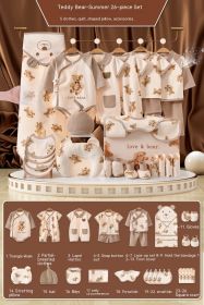 Newborn Gift Box Newborn Baby Meeting Etiquette Clothes Suit (Option: Summer 26 Pieces-59cm)