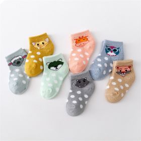 Children's Cute Cartoon Cotton Socks (Option: Dots-S)