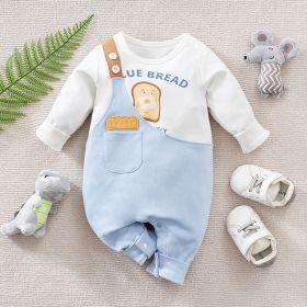 Long Sleeve Infant Rompers Fake Two Pieces (Option: LT123HX290A Picnic Cotton-80cm)