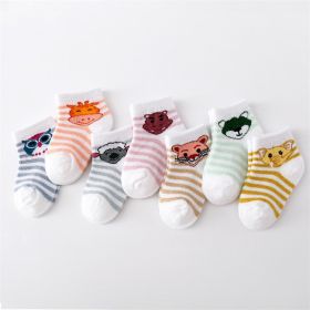 Children's Cute Cartoon Cotton Socks (Option: Stripes-S)